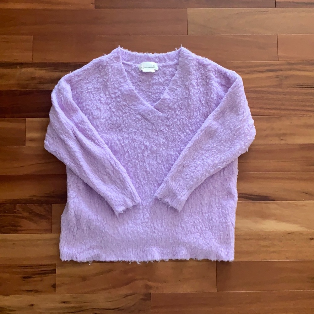 Purple Anthropologie sweater